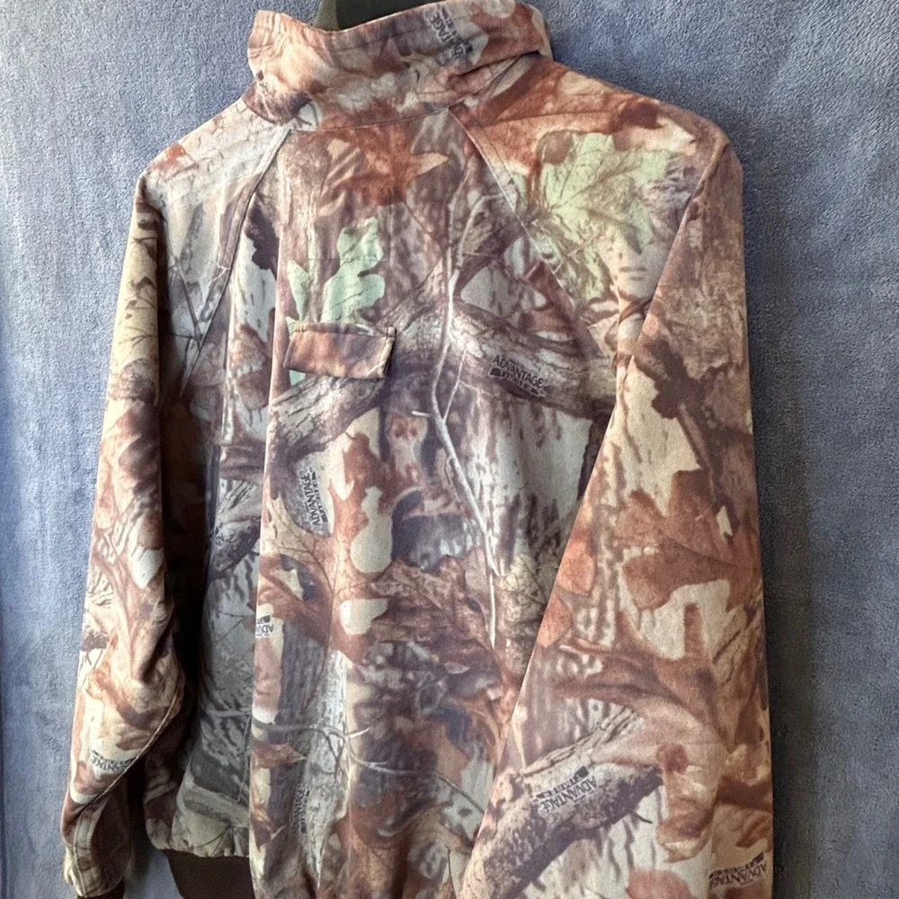 Vintage Woolrich Men's XL Outdoor Guide Saddlecloth Camo Jacket Full Zip Hunting